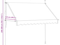 Vidaxl luifel handmatig (300 cm) - afbeelding 3 van  3