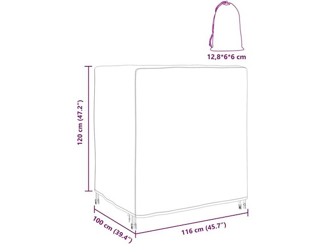 Vidaxl meubelhoes (116 x 100 x 120 cm) - afbeelding 1 van  2