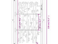 Vidaxl poort met bamboe-ontwerp - afbeelding 3 van  3