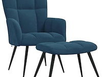 Vidaxl relaxstoel met voetenbank - afbeelding 1 van  4