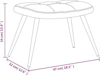 Vidaxl relaxstoel met voetenbank - afbeelding 2 van  4