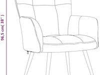 Vidaxl relaxstoel met voetenbank - afbeelding 3 van  4