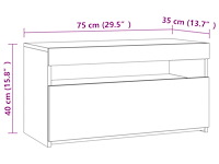 Vidaxl tv-meubel met led-verlichting - afbeelding 4 van  5