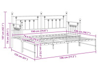 Vidaxl uitschuifbaar zetelbed frame - afbeelding 3 van  4