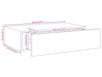 Vidaxl wandschappen (2 stuks) - afbeelding 2 van  4