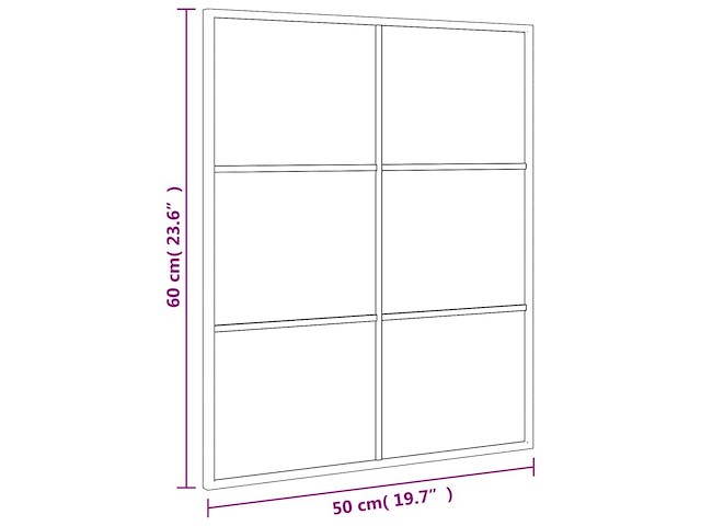 Vidaxl wandspiegel (50 x 60 cm) - afbeelding 4 van  4
