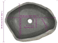 Vidaxl wastafel ovaal - afbeelding 3 van  4