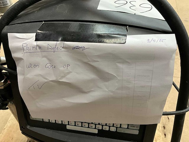 Videojet 1620 inktjetprinter (2x) - afbeelding 10 van  11