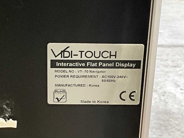 Vidi-touch vt-70 navigator smartboard - afbeelding 6 van  7