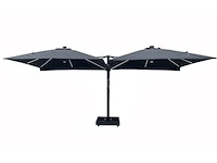 Vierdubbele hangende parasol donkergrijs (4 * 300x300cm) - afbeelding 3 van  10