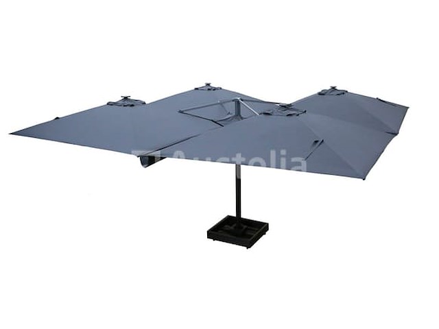 Vierdubbele hangende parasol donkergrijs (4 * 300x300cm) - afbeelding 5 van  10