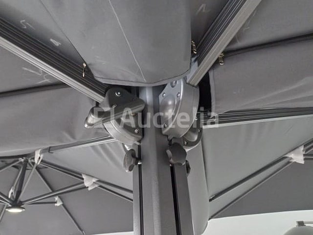 Vierdubbele hangende parasol donkergrijs (4 * 300x300cm) - afbeelding 6 van  10