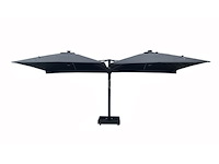 Vierdubbele hangende parasol donkergrijs (4 * 300x300cm) - afbeelding 7 van  10