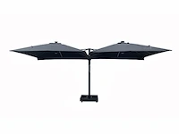 Vierdubbele hangende parasol donkergrijs (4 * 300x300cm) - afbeelding 7 van  10