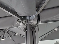 Vierdubbele hangende parasol donkergrijs (4 * 300x300cm) - afbeelding 8 van  10