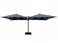 Vierdubbele hangende parasol taupe (4 * 300x300cm) - afbeelding 10 van  11