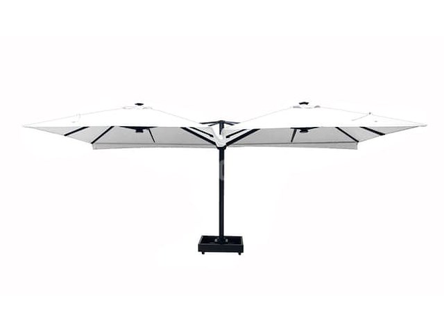 Vierdubbele hangende parasol wit (4 * 300x300cm) - afbeelding 6 van  10