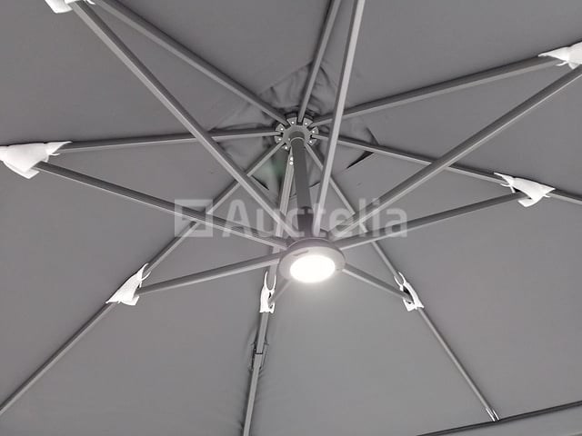 Vierdubbele hangende parasol wit (4 * 300x300cm) - afbeelding 3 van  10