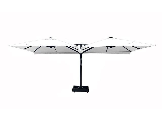 Vierdubbele hangende parasol wit (4 * 300x300cm) - afbeelding 4 van  10