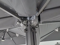 Vierdubbele hangende parasol wit (4 * 300x300cm) - afbeelding 10 van  10