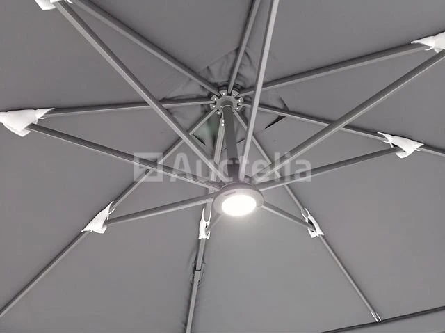 Vierdubbele hangende parasol wit (4 * 300x300cm) - afbeelding 3 van  10