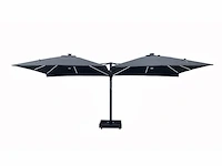 Vierdubbele hangende parasol wit (4 * 300x300cm) - afbeelding 4 van  10