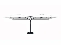 Vierdubbele hangende parasol wit (4 * 300x300cm) - afbeelding 6 van  10