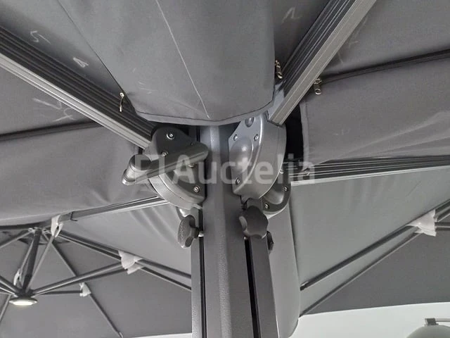 Vierdubbele hangende parasol wit (4 * 300x300cm) - afbeelding 8 van  10