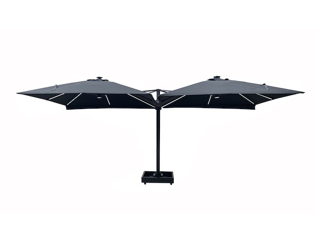 Vierdubbele hangende parasol wit (4 * 300x300cm) - afbeelding 6 van  10