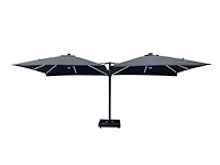 Vierdubbele hangende parasol wit (4 * 300x300cm) - afbeelding 6 van  10