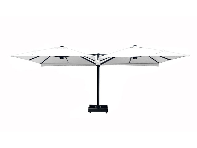 Vierdubbele hangende parasol wit (4 * 300x300cm) - afbeelding 3 van  10