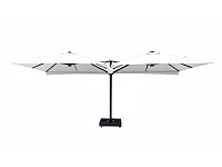 Vierdubbele hangende parasol wit (4 * 300x300cm) - afbeelding 3 van  10