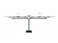 Vierdubbele hangende parasol wit (4 * 300x300cm) - afbeelding 3 van  10
