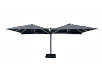 Vierdubbele hangende parasol zwart (4 * 300x300cm) - afbeelding 4 van  11