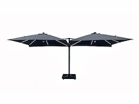 Vierdubbele hangende parasol zwart (4 * 300x300cm) - afbeelding 5 van  11