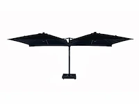 Vierdubbele hangende parasol zwart (4 * 300x300cm) - afbeelding 9 van  11