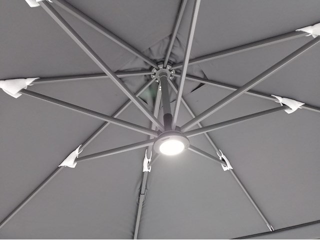 Vierdubbele hangende parasol zwart (4 * 300x300cm) - afbeelding 11 van  11