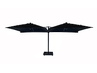 Vierdubbele hangende parasol zwart (4 * 300x300cm) - afbeelding 5 van  11