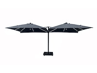 Vierdubbele hangende parasol zwart (4 * 300x300cm) - afbeelding 10 van  11