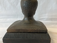 Vierkant potje met hoofd en deksel - afbeelding 3 van  4