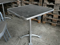 Vierkant tuintafeltje + 5 stoelen - afbeelding 2 van  7