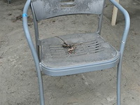 Vierkant tuintafeltje + 5 stoelen - afbeelding 6 van  7