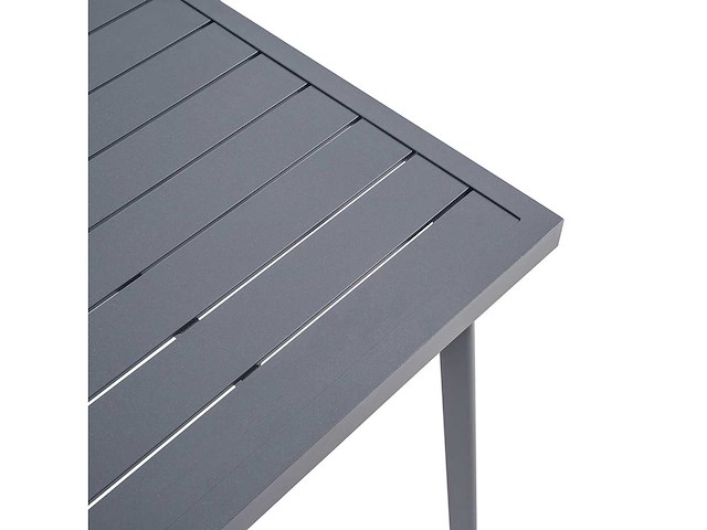 Vierkante aluminium tuintafel, maximale belasting 50 kg - antraciet - afbeelding 2 van  5