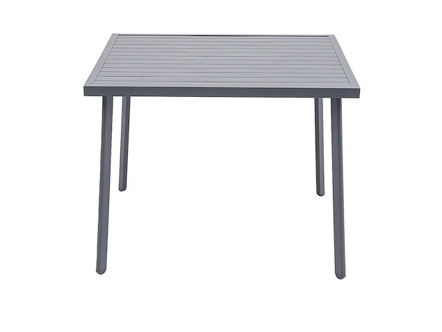 Vierkante aluminium tuintafel, maximale belasting 50 kg - antraciet - afbeelding 3 van  5