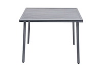 Vierkante aluminium tuintafel, maximale belasting 50 kg - antraciet - afbeelding 3 van  5