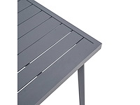 Vierkante aluminium tuintafel, maximale belasting 50 kg - antraciet - afbeelding 4 van  5