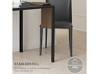 Vierkante eettafel 75 x 75 cm voor 4 personen - afbeelding 5 van  6