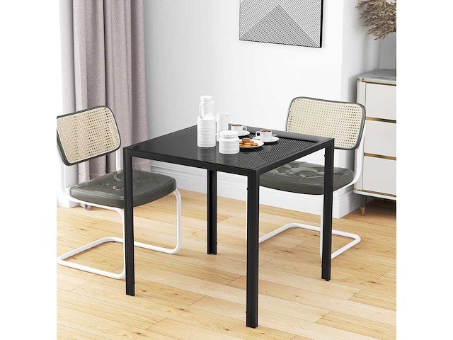 Vierkante eettafel 75 x 75 cm voor 4 personen - afbeelding 6 van  6