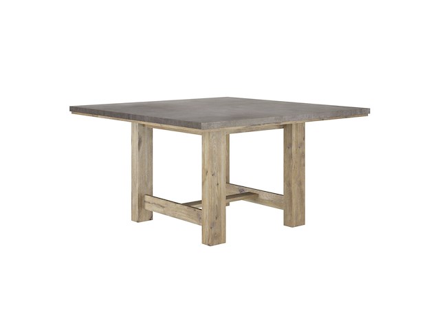 Vierkante eettafel basalte | 140 x 140 x 76 cm | viking oak-design - afbeelding 2 van  5
