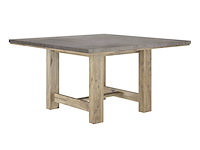 Vierkante eettafel basalte | 140 x 140 x 76 cm | viking oak-design - afbeelding 2 van  5